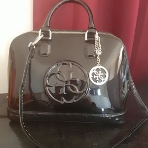 GUESS Patent Leather Satchel Purse
